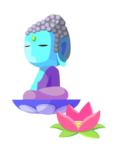 Vector pictogram buddha — Stockvector