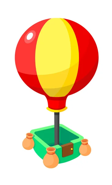 ベクトルのアイコン、熱気球 — ストックベクタ