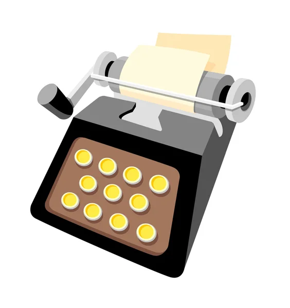 Vector icon typewriter — Stock Vector