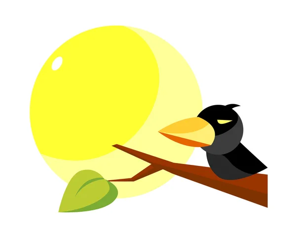 Vetor pássaro ícone — Vetor de Stock