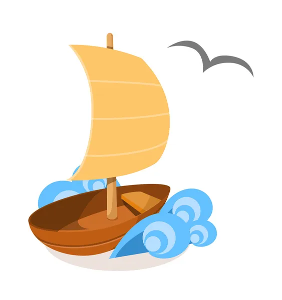 Pictogram schip — Stockvector