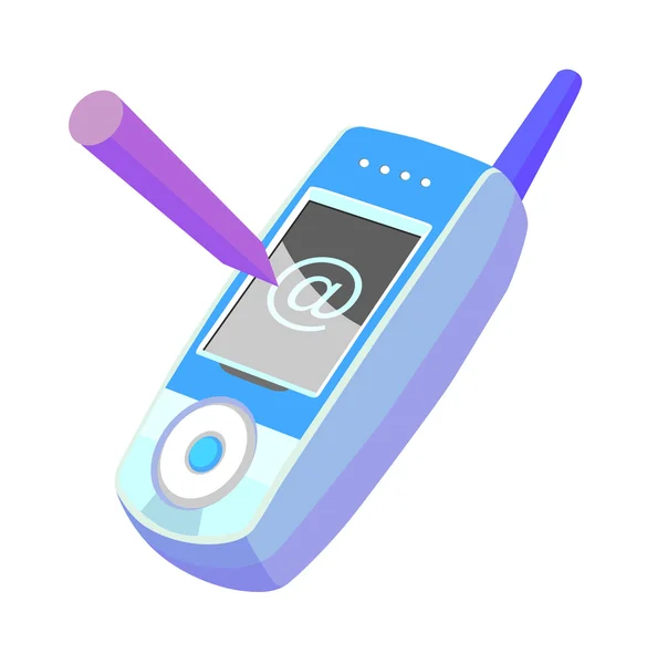 Pictogram mobiele telefoon — Stockvector