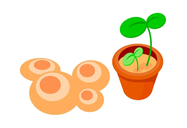 Pictogram plant — Stockvector