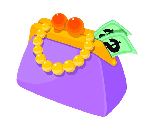 Icon purse — Stock Vector