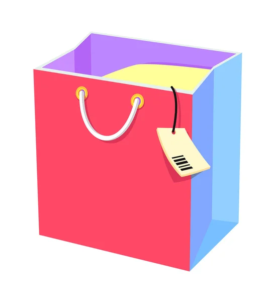 Icon shopping bag — Stock Vector
