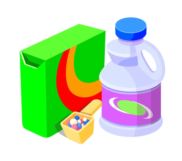 Icon laundry soap — Stock Vector