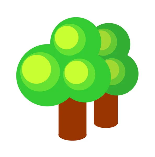 Ikony strom — Stockový vektor