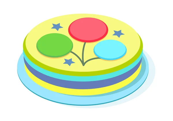 Gâteau d'icône — Image vectorielle