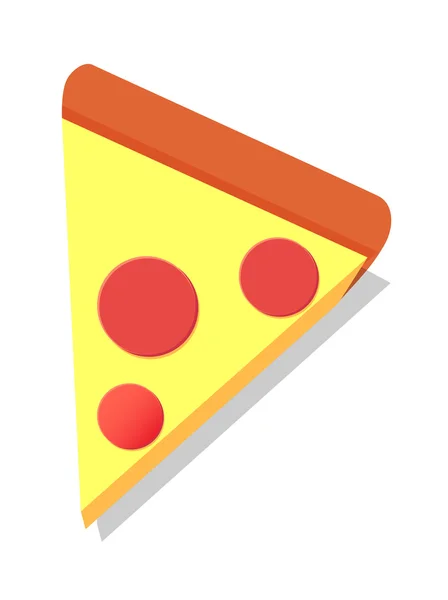 Icono pizza — Vector de stock