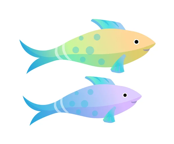 Icon fish — Stock Vector