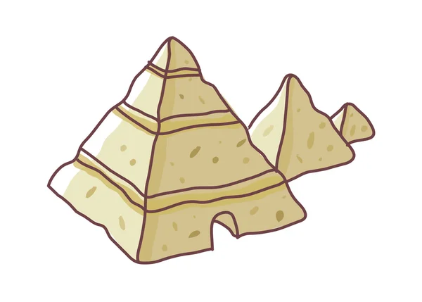 Pirâmide ícone — Vetor de Stock