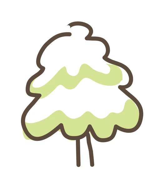 Árbol de iconos — Vector de stock