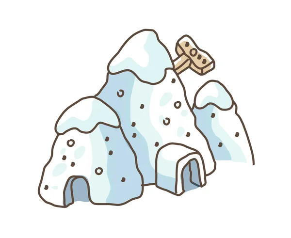 Ikona igloo — Wektor stockowy