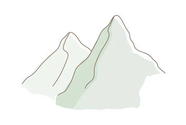 Vector besneeuwde bergen — Stockvector