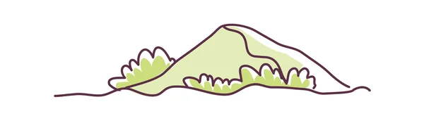 Vector groene bergen — Stockvector