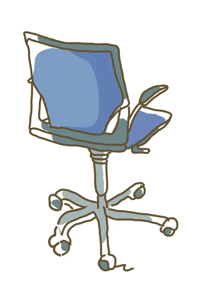 Vector blue chair — Stock Vector