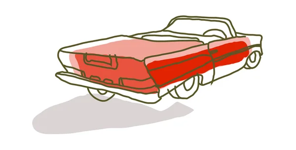 Vector red car — Stock Vector