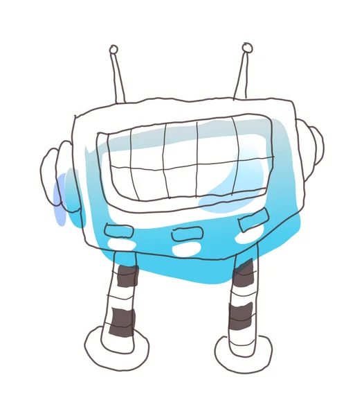 Renkli robot — Stok Vektör