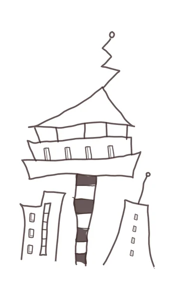 Kreslený budova — Stockový vektor