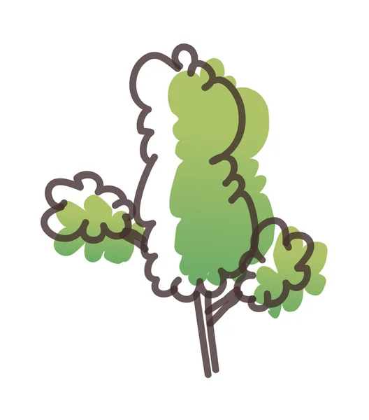 Árbol verde — Vector de stock