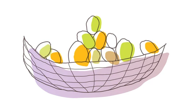 Цветные яйца — стоковый вектор