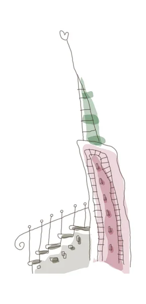 多彩的建筑 — 图库矢量图片