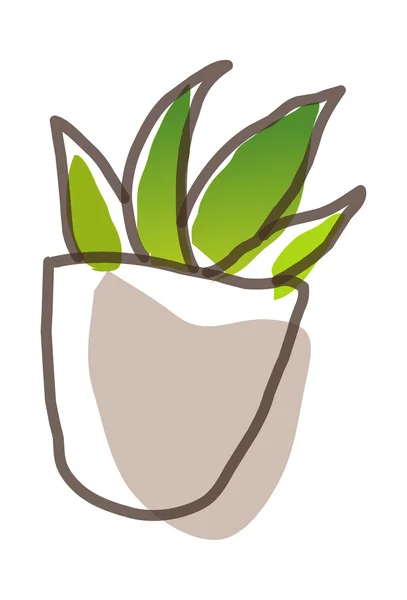 De ingemaakte plant — Stockvector