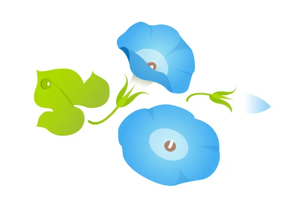 Mavi çiçek — Stok Vektör