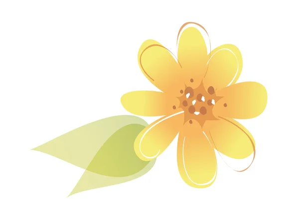Помаранчевий квітка — стоковий вектор