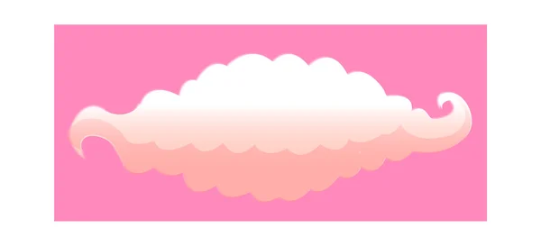 Cloud on a pink background — Stock Vector