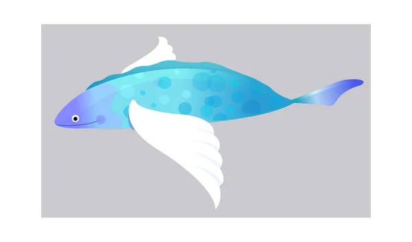 Pescado volador — Vector de stock