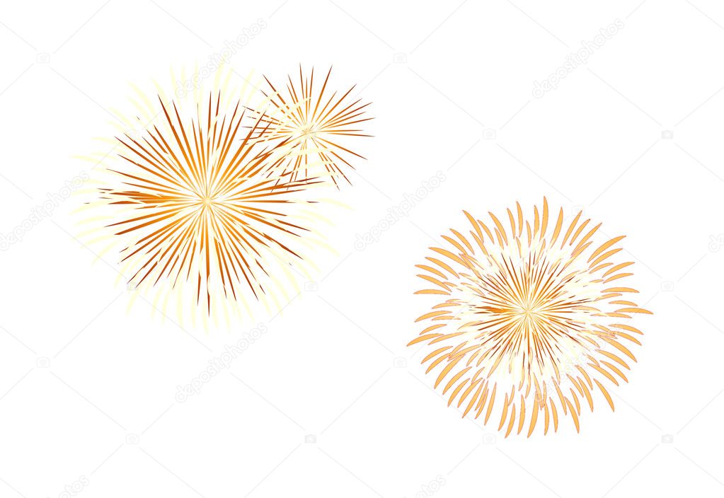 Vector icon fire works