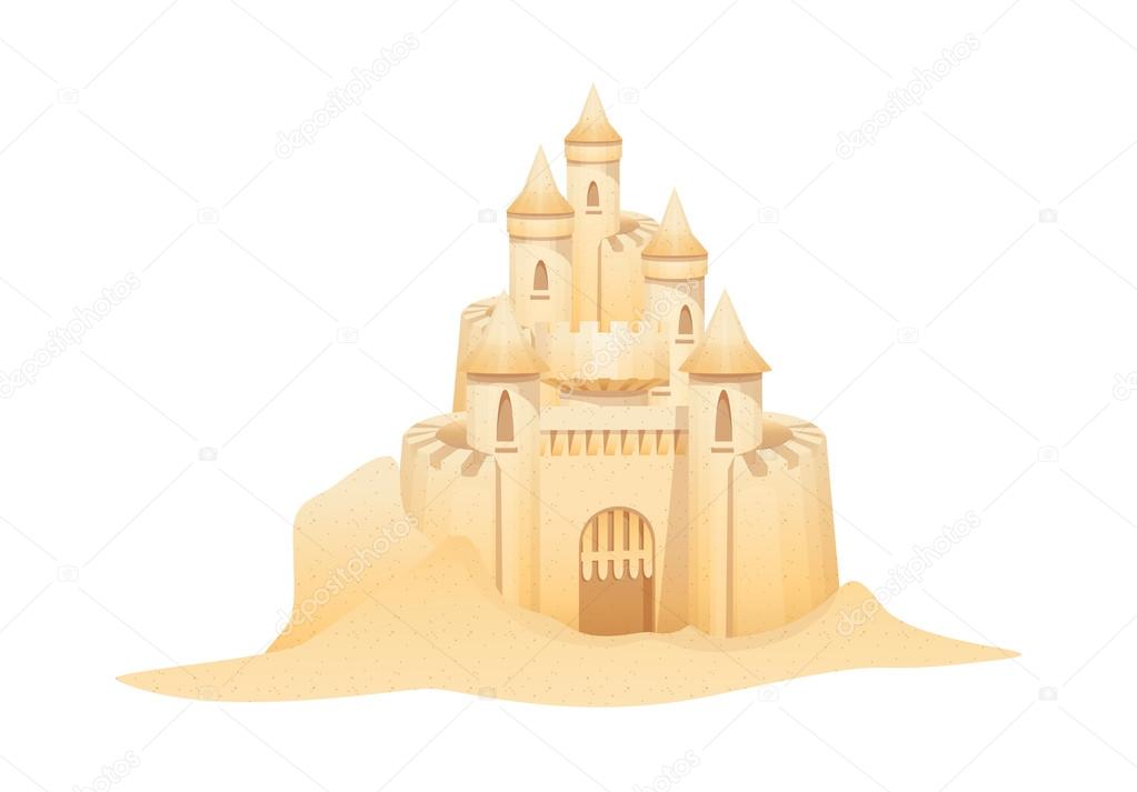 Vector icon sand castle