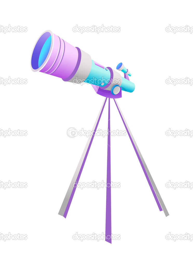 Vector icon telescope