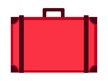 Kırmızı bavul seyahat için