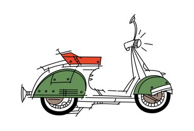 Yeşil scooter