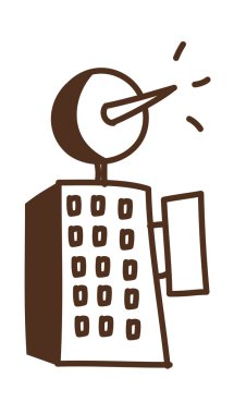 Not colored buildings