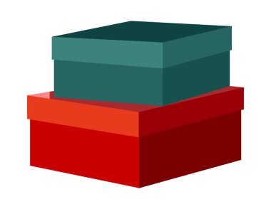 kırmızı ve yeşil kutular