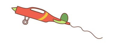 Kırmızı oyuncak uçak