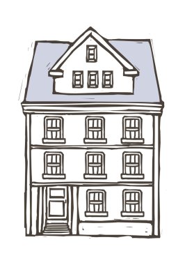 Not colored buildings