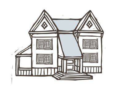 Not colored buildings