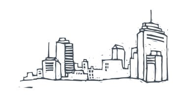 Not colored buildings