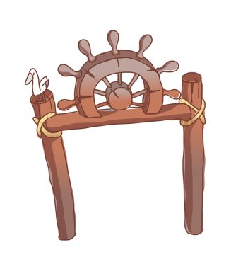 Ahşap inşaat ve kuş