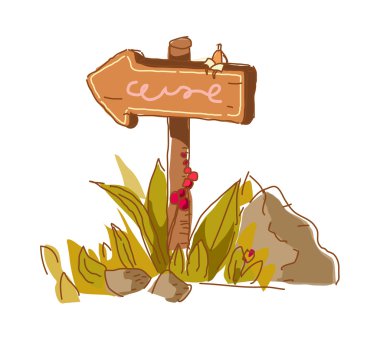 bilgi işareti üzerinde oturan adam