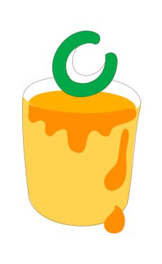 sarı boya ve yeşil harfler