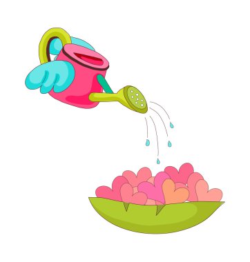 sulama olabilir ve kırmızı Kalpler