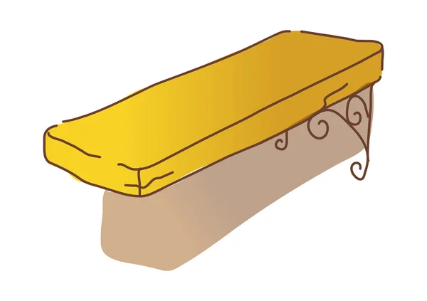 Bruin plank — Stockvector