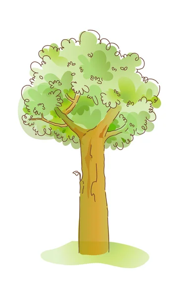 Árbol verde — Archivo Imágenes Vectoriales