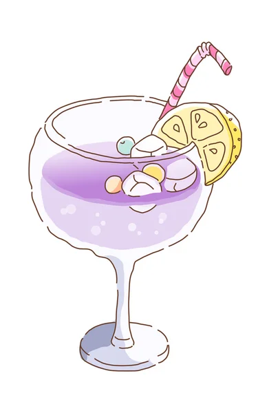 Alcoholische cocktail — Stockvector