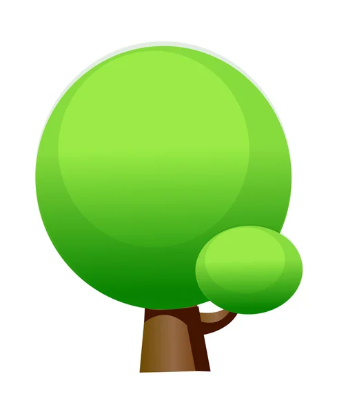 Árbol verde — Vector de stock